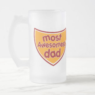 Cristal Esmerilado La mayoría de la taza de cerveza del papá de