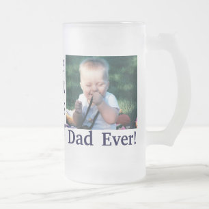 Cristal Esmerilado La mejor taza de la foto del papá