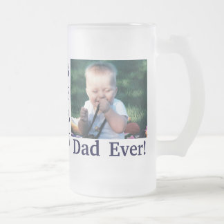 Cristal Esmerilado La mejor taza de la foto del papá