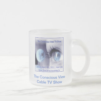 Cristal Esmerilado La taza de café consciente de la show televisivo