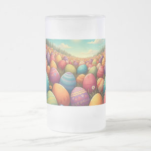 Cristal Esmerilado La Taza de Cerveza de Vidrio Escarchado de Easterl