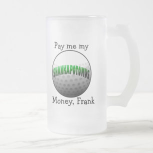 Cristal Esmerilado la taza de cerveza del shankapotomus me paga