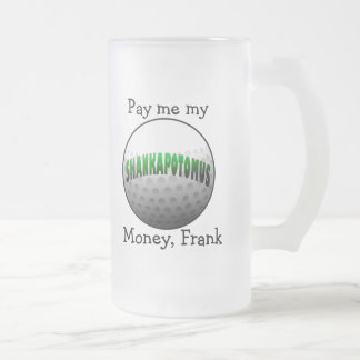 Cristal Esmerilado la taza de cerveza del shankapotomus me paga