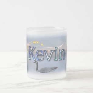Cristal Esmerilado La taza de Kevin