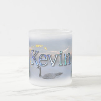 Cristal Esmerilado La taza de Kevin