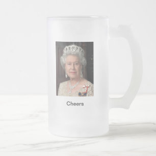 Cristal Esmerilado La taza de la reina