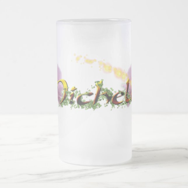 Cristal Esmerilado La taza de Michelle (Centro)