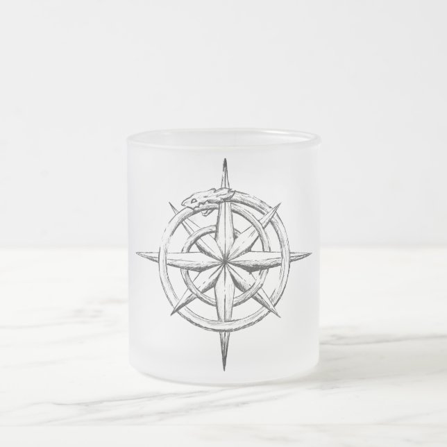 Cristal Esmerilado La taza del efecto de Dante (Centro)