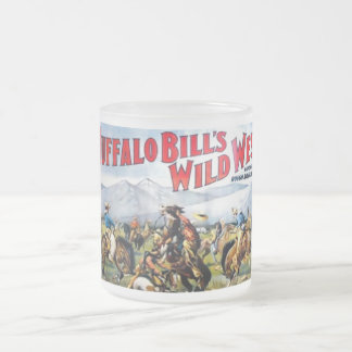 Cristal Esmerilado La taza del oeste salvaje de Buffalo Bill