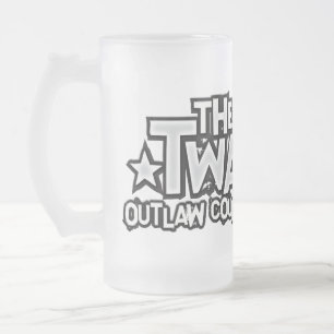 Cristal Esmerilado ¡La taza helada logotipo de Twains!