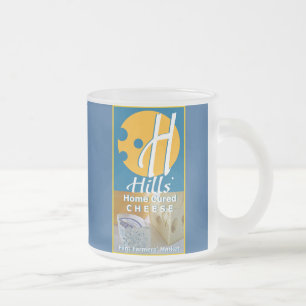 Cristal Esmerilado La taza helada queso de las colinas