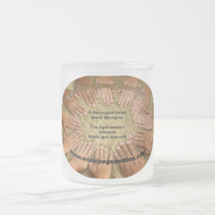Cristal Esmerilado La taza helada salvadera de Winnipeg