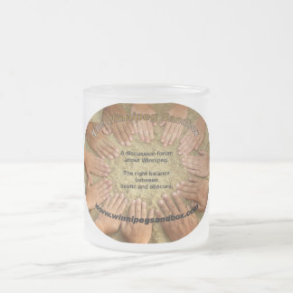 Cristal Esmerilado La taza helada salvadera de Winnipeg