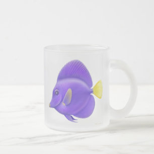 Cristal Esmerilado La taza púrpura de Sailfin Tang