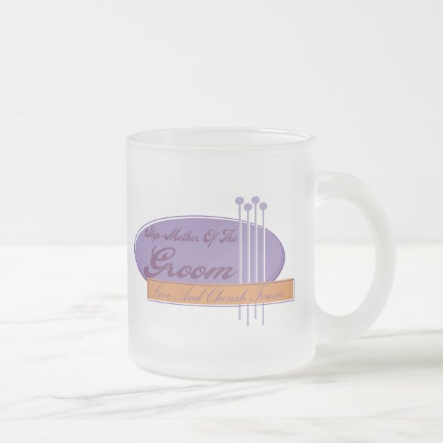 Cristal Esmerilado Madrastra de la taza del novio (Derecha)