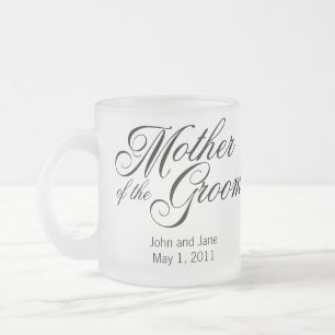 Cristal Esmerilado Madre de la taza del novio