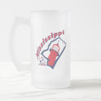 Mississippi heló la taza de cerveza