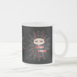 Cristal Esmerilado Mujer, de araña, Spiderwoman/donna ragno taza