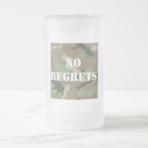 Cristal Esmerilado Ninguna taza de Camo de los pesares