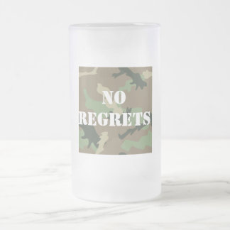Cristal Esmerilado Ninguna taza de Camo de los pesares