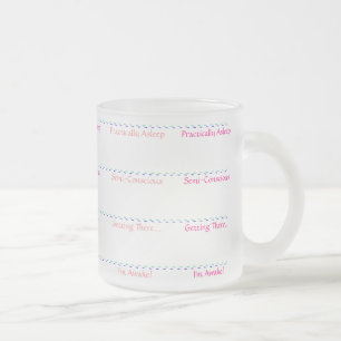 Cristal Esmerilado Nivel de taza helada conciencia
