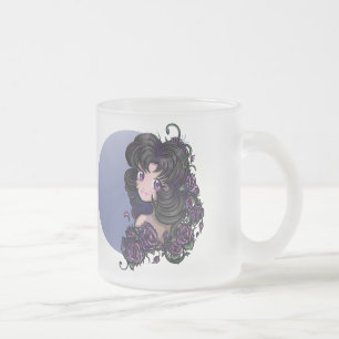 Cristal Esmerilado ¡Ojos del animado! TAZA linda del chica de Manga