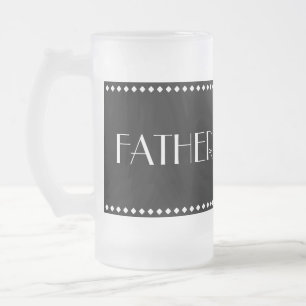 Cristal Esmerilado Padre de la taza helada novia
