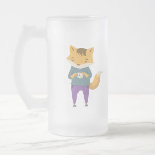 Cristal Esmerilado Pezón lindo con taza de té