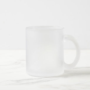 Cristal Esmerilado Plantilla adaptable de la taza - corrimiento