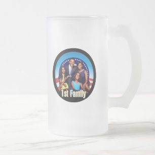 Cristal Esmerilado Primera taza de la familia