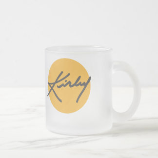 Cristal Esmerilado Qué si taza de café de Kirby