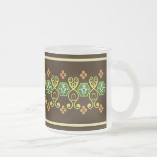 Cristal Esmerilado Taza 01 de Brown