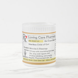 Cristal Esmerilado Taza adaptable de la prescripción RX