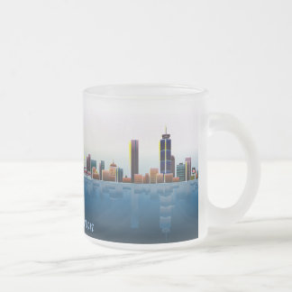 Cristal Esmerilado Taza atenta del vidrio de Boston