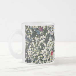 Cristal Esmerilado Taza Clásica de Pradera de Daisy