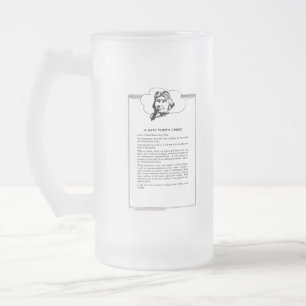 Cristal Esmerilado Taza con Hielo de la Credo de Aviadores Navales