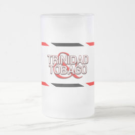 Cristal Esmerilado Taza conmemorativa de T&T