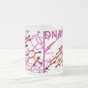 Cristal Esmerilado Taza cristalina de la DNA