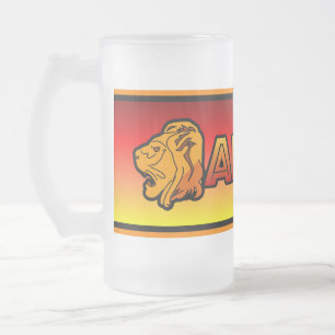 Cristal Esmerilado Taza de África - elija el estilo y el color