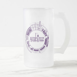 Cristal Esmerilado Taza de Aggieville