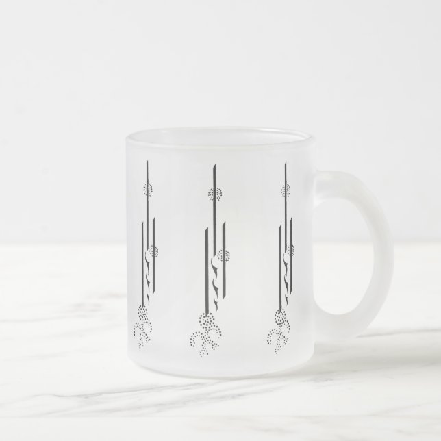 Cristal Esmerilado Taza de Aubrey Beardsley (Derecha)