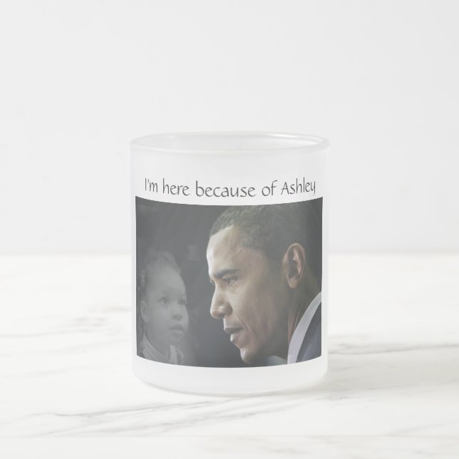 Cristal Esmerilado Taza de Barack Obama Ashley (Centro)