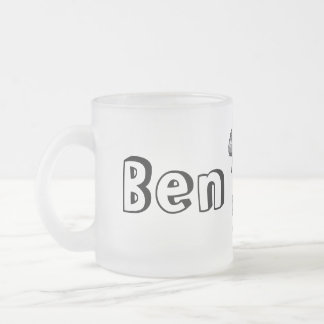 Cristal Esmerilado Taza de Ben