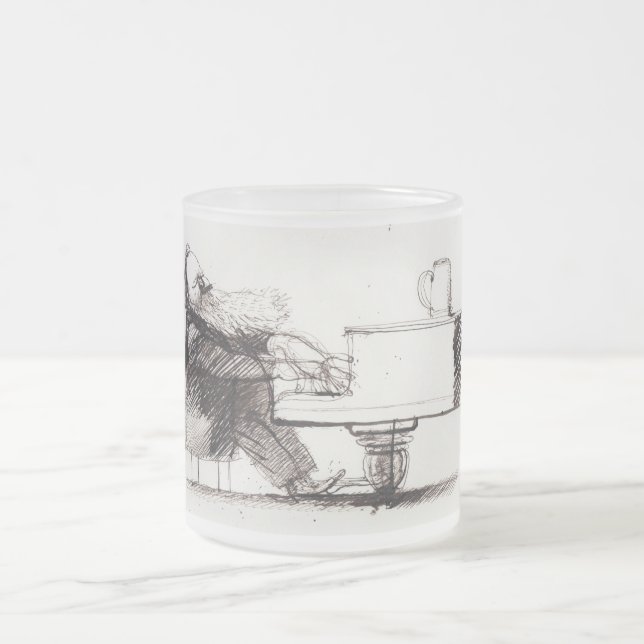 Cristal Esmerilado Taza de Brahms (Centro)