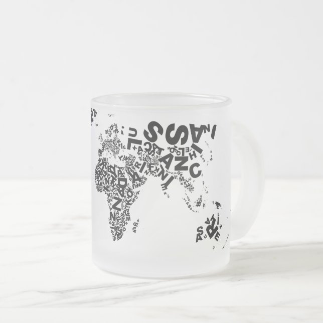 Cristal Esmerilado Taza de Buchstabenwelt (Anverso derecho)