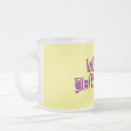 Cristal Esmerilado taza de café