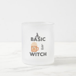 Cristal Esmerilado Taza de café Básica Bruja
