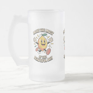 Cristal Esmerilado Taza de café con limón - Aprovecha al máximo