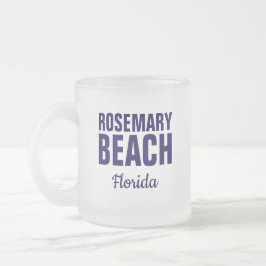 Cristal Esmerilado Taza de café de Rosemary Beach Florida
