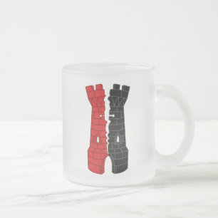 Cristal Esmerilado Taza de café de vidrio helado de las ruinas de la 